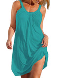 Bluetime Women's Beach Bathing Suit Swimsuit Cover Ups Swimwear Summer Halter Dress