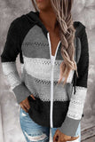 Women's Fashion Hoodies Sweatshirts Striped Lightweight Knit Pullover Sweaters