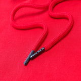 Kurzer Kapuzenpullover für Damen aus Fleece mit langen Ärmeln und abgeschnittener Kapuze