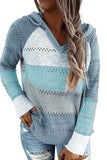 Sweats à capuche mode pour femmes Pulls en tricot léger à rayures