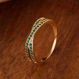LADDYMODA Acero inoxidable simple de moda cruz circón anillo para mujeres amuletos joyería regalo regalos de cumpleaños para mujeres esposa niñas su 1pc