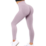 Nahtlose Leggings Solide Scrunch Butt Lifting Booty Sportwear Gym Tights mit hoher Taille Push-Up Damen Leggings für Fitness
