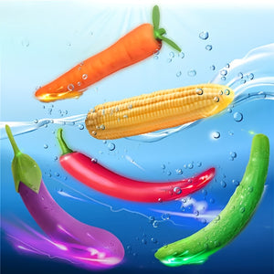 Laddymoda 1pc Veggie Masturbator, Sex Toys For Clitoral G-spot Stimulation, Waterproof Dildo Vibrator With 7 Powerful Vibrations, Dual Motor Stimulator For Women Or Couples To Play - LaddyModa