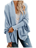 Übergroße Pullover Strickjacke weibliche Kleidung Patchwork Fledermausärmel lange Oberbekleidung Frauen Winter große Größe Jacke Mantel