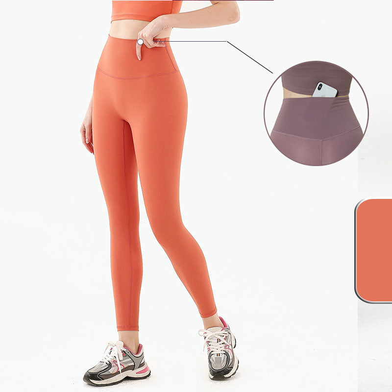 Leggings Donna Naked Feeling Vita Alta - Push Up Per Fitness, Yoga E Corsa, Nero - Foto 2