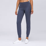 Taille haute Femmes Léger Pantalon de survêtement Pantalon de course à pied Pantalon d’entraînement Joggers effilés Pantalon pour Yoga Lounge