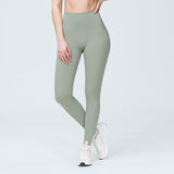 66 nylon lycra Yoga Pants donna primavera ed estate nuovi pantaloni stretti nude vita alta hip lifting running pantaloni fitness sportivi
