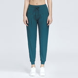 Laddymoda Loose sports pants, women's casual slim, legged running pocket, Fitness Yoga Pants
