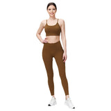 66 nylon lycra Yoga Pants women's spring and summer new nude tight pants high waist hip lifting running sports fitness pants