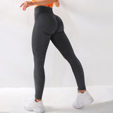 Leggings senza cuciture Solid Scrunch Butt Lifting Booty High Waisted Sportwear Gym Tights Push Up Women Leggings For Fitness