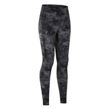 Laddymoda Solid Color Women Sports Pants Soft Tights Yoga Legging High Waist Hip Athletic Fitness Run Camouflage Leopard Print Gym Clothe