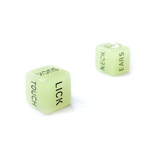 Laddymoda 1 Pair, Erotic Dice Set For Adult Lovers, Couples And Newlyweds, Naughty Funny Dices Glow In The Dark, Sex Toys - LaddyModa