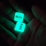 Laddymoda 1 Pair, Erotic Dice Set For Adult Lovers, Couples And Newlyweds, Naughty Funny Dices Glow In The Dark, Sex Toys