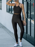 Laddymoda - Leggings para mujer, color negro, de tiro alto, ajustados, con cintura ceñida