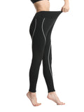 Laddymoda Pantaloni da Yoga da Allenamento da Donna con Impunture Superiori Pantaloni a Vita Alta Leggings Fitness