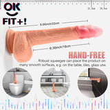 Laddymoda Dildo For Women, 9.37 Inches, Realistic Dildo Vibrator Vibration Frequency Modes, Clitoris And G-spot Stimulation Vibrating Dildos Sex Toy For Beginner, Telescopic Dildos With Suction Cup