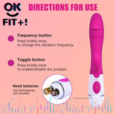 Laddymoda1pc G-Spot Conejo Vibrador Estimulador del Clítoris - Masajeador de consolador anal vaginal de silicona para la masturbación de las mujeres, poderosos juguetes sexuales para adultos para cosas sexuales, 7 modos de vibraticon y dos modores.