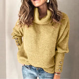 Long Sleeve Pull Female Solid Sweaters Pullovers garmentsdl