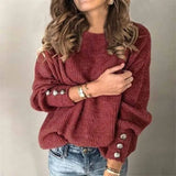 Long Sleeve Pull Female Solid Sweaters Pullovers garmentsdl