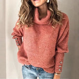 Long Sleeve Pull Female Solid Sweaters Pullovers garmentsdl