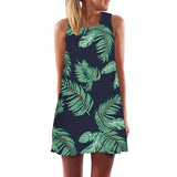 Print Sleeveless Summer Casual Mini Dresses garmentsdl