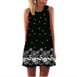 Print Sleeveless Summer Casual Mini Dresses garmentsdl