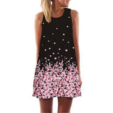 Print Sleeveless Summer Casual Mini Dresses garmentsdl