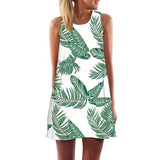 Print Sleeveless Summer Casual Mini Dresses garmentsdl