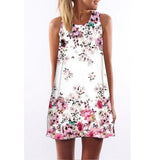 Print Sleeveless Summer Casual Mini Dresses garmentsdl
