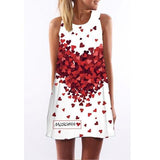 Print Sleeveless Summer Casual Mini Dresses garmentsdl
