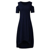 Plus Size Maxi Short Sleeve Floral Printed Dress garmentsdl