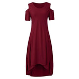 Plus Size Maxi Short Sleeve Floral Printed Dress garmentsdl